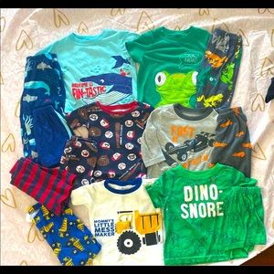 Baby Boys 12 month pajamas summer shorts lot